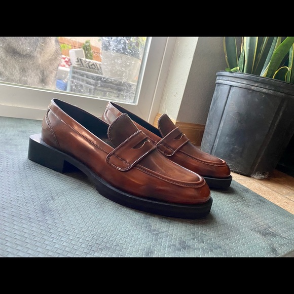 Charles David | Delusion Platform Loafer in Tan Leather | size 8.5 - Picture 8 of 11